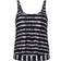 Wiki Crete Tankini Top - Black Pattern