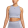 Nike Pro Dri-Fit Women's Cropped Training Tank Top - Indigo Haze/Oxygen Purple/Gridiron