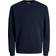 Jack & Jones Plain Crew Neck Sweatshirt - Blue/Navy Blazer