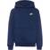 Nike Big Kid's Sportswear Club Fleece Pullover Hoodie - Midnight Navy/White (FD3000-410)