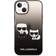 Karl Lagerfeld Karl & Choupette Gradient Case for iPhone 14