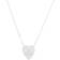 Gucci Trademark Necklace with Heart Pendant - Silver