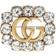 Gucci Double G Brooch - Gold/Transparent