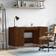 vidaXL 829547 Brown Oak Skrivbord 50x140cm