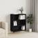 vidaXL Engineered Wood Black Bokhylla 90cm