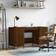 vidaXL 829563 Brown Oak Writing Desk 50x140cm