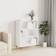 vidaXL Engineered Wood White High Gloss Bogreol 90cm