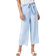 Roman Roman Tie Detail Stretch Waist Culottes - Light Blue