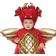 Underwraps Costumes Toddlers Red Dragon Bubble Costume