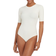 Spanx Suit Yourself Ribbed Crew Neck Short Sleeve Bodysuit - Parchment