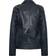 LTS Tall Leather Biker Jacket - Navy Blue