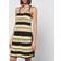 Ganni Crochet Cover-Up Slip Dress - Black/Yellow