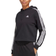 adidas Essentials 3-Stripes Isoli Crop Hoodie - Black/White