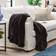 Solid Faux Blankets Black (165.1x127cm)