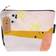 Rico design utensil pocket graphic print large pink yellow coral 28x21x9cm