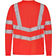 Engel Safety Long-Sleeved Grandad T-shirt - Hi-Vis Red