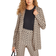 LTS Tall Geometric Print Scuba Blazer - Beige Brown