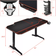 Costway T-Shaped Gaming Desk - Black