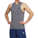 Adidas Train Essentials Feelready Training Sleeveless Tee - Dark Grey Heather/White/Black