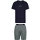 Calvin Klein Modern Structure Shorts Pyjama Set - Ngt Sky Tp