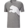 Puma Oversized Logo Men's Tee - Medium Gray Heather