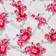 Betsey Johnson Skull Rose Trellis Bed Sheet White, Gray, Pink (233.7x198.1)