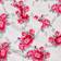 Betsey Johnson Skull Rose Trellis Bed Sheet White, Pink, Grey (233.7x198.1cm)