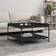 vidaXL 832813 Black Soffbord 80x80cm