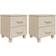 vidaXL Bedside Cabinets 2 pcs Honey Brown 15.7'x13.8'x17.5' Solid Pinewood Table de chevet