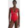 Tommy Hilfiger Plunge One Piece Swimsuit - Red
