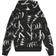 Calvin Klein Glitched Monogram Hoodie Aop Black-16 år