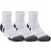 Under Armour Performance Tech 3pk Qtr Socks White