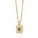 Daisy London Birthstone Pendant Necklace, Gold/Emerald