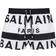 Balmain Men's Logo Print Swim Short - Black