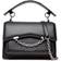 Karl Lagerfeld K/seven Grain Leather Shoulder Bag, Woman, Black, Size: One size