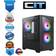 CiT level 1 black micro-atx case 3 rgb fans tempered glass