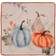 GlitzHome Burlap Pumpkin Pillow Case Multicolor (50.8x50.8)