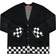 Supreme Brushed Checkerboard Cardigan Unisex - Black