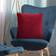 PAVILIA Fleece Velvet Plush Soft Cushion Cover Red (45.7x45.7cm)