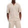 Selected Striped Short Sleeve Shirt - Egret