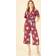 MELA Mela London Floral Print Wrap Jumpsuit, Burgundy