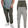 Urban Classics Men's AOP Glencheck Cargo Jog Trousers - Blanc