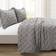 Lush Decor Ravello Duvet Cover Gray (264.2x228.6cm)