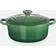 Le Creuset Bamboo Green Signature Cast Iron Round med låg