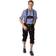 Hisab Joker Oktoberfest Lederhosen Deluxe Svart