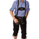 Hisab Joker Oktoberfest Lederhosen Deluxe Svart