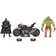 Batman Batcycle m/ 10 cm Killer Croc