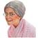 Widmann Childrens grey granny bun wig