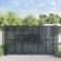 vidaXL Cancello Giardino Antracite 300x250 cm in Acciaio
