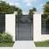 vidaXL Gate 105x175 cm Acier-Anthracite